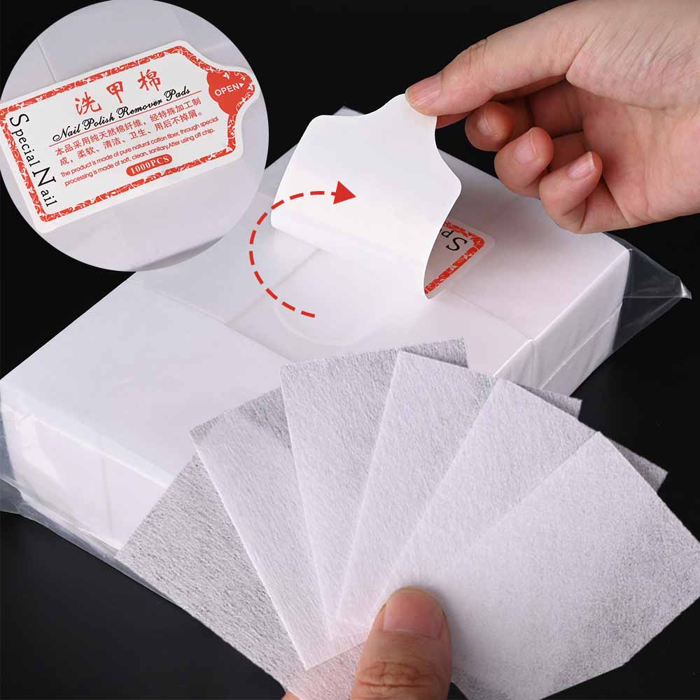Nail Art Remove - 100/3000Pcs Professional Nail Wipe 100% Cotton