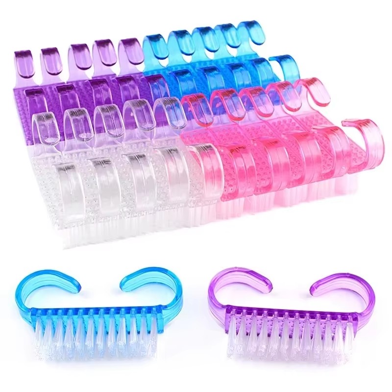 Nail Art Pink Soft - 5/10/15Pcs Plastic Nail Art Brushes Pink