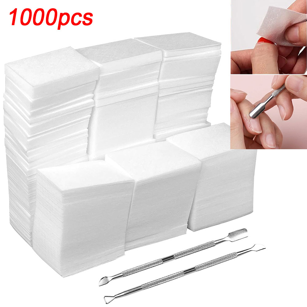 Nail Art Remove - 1000Pcs Lint Free Nail Wipes Gel
