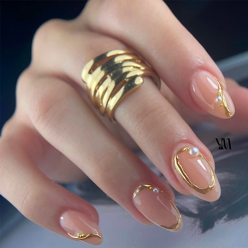 MTSSII 2/3Pcs Metallic Liner G - Nail Art Rose Gold 评论和价格