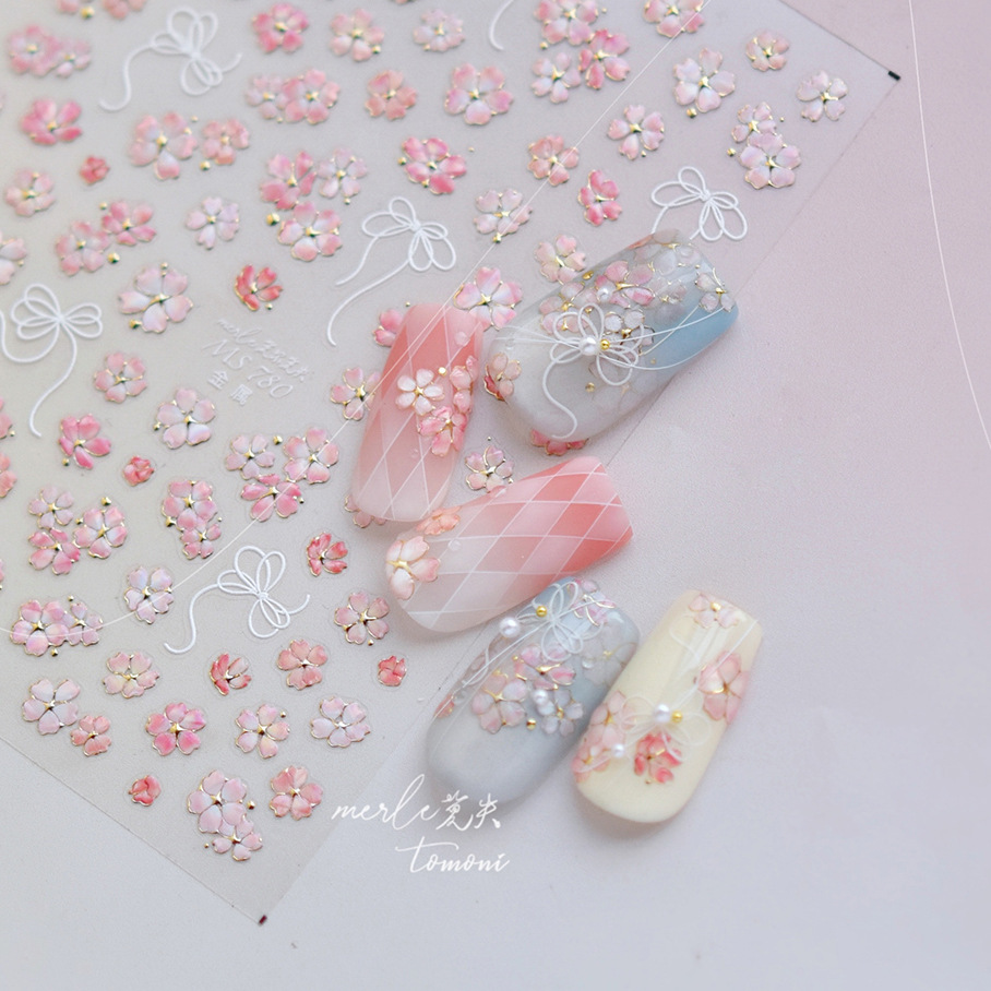 Cherry Blossom Pink Flower Sak - Nail Art Pink Soft 评论和价格