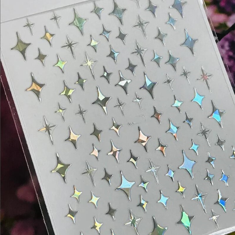 3D Laser Silver/Rose Gold Holl - Nail Art Rose Gold 评论和价格