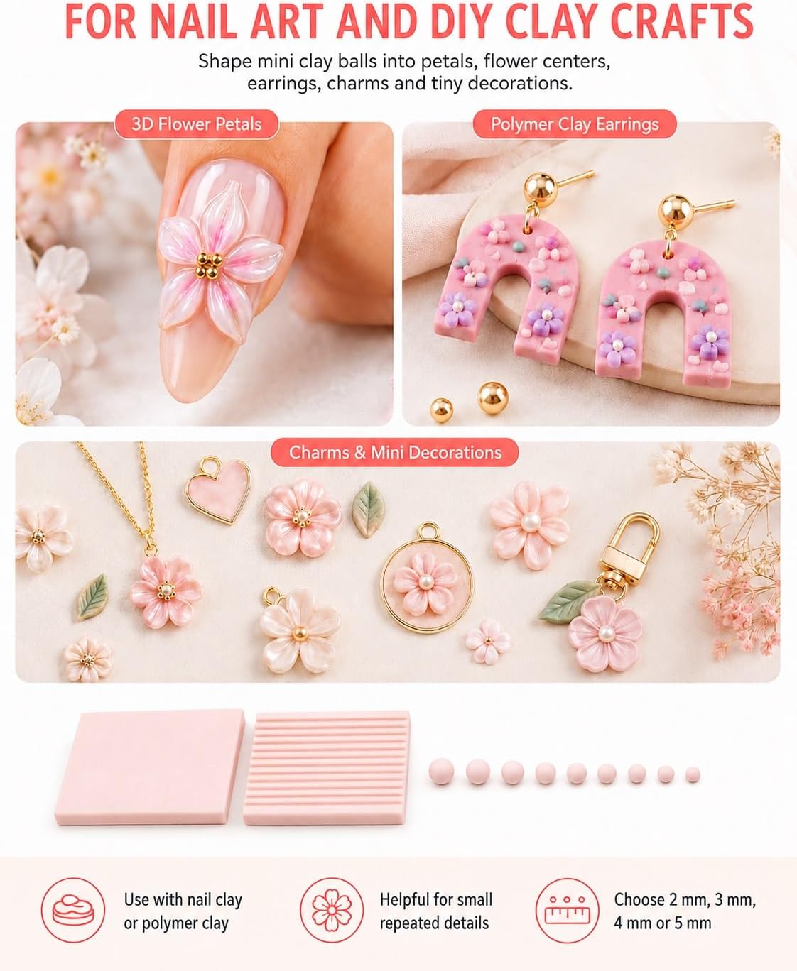 4PCS 3D Print Clay Gel Ball Ma - Nail Art Gel 评论和价格