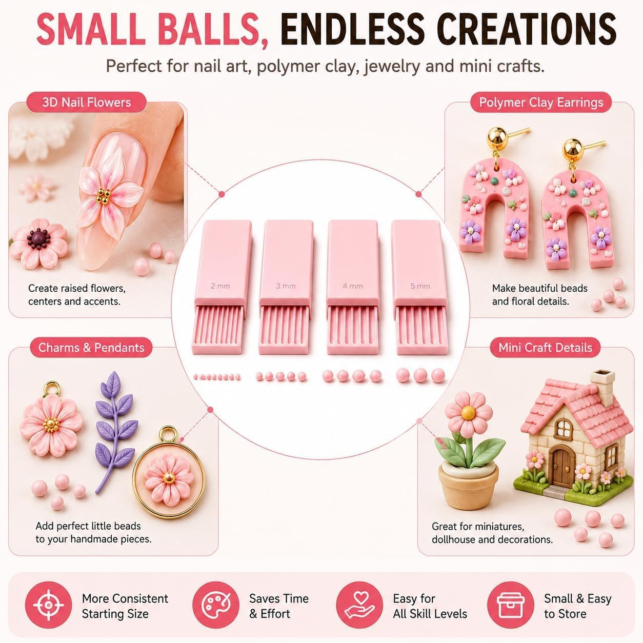 4PCS 3D Print Clay Gel Ball Ma - Nail Art Gel 评论和价格
