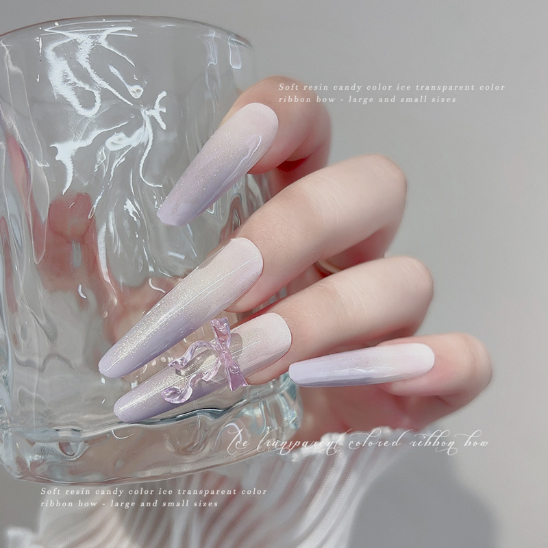 30PCS Fairy Ice Transparent Pi - Nail Art Pink Soft 评论和价格