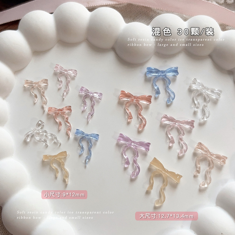 30PCS Fairy Ice Transparent Pi - Nail Art Pink Soft 评论和价格