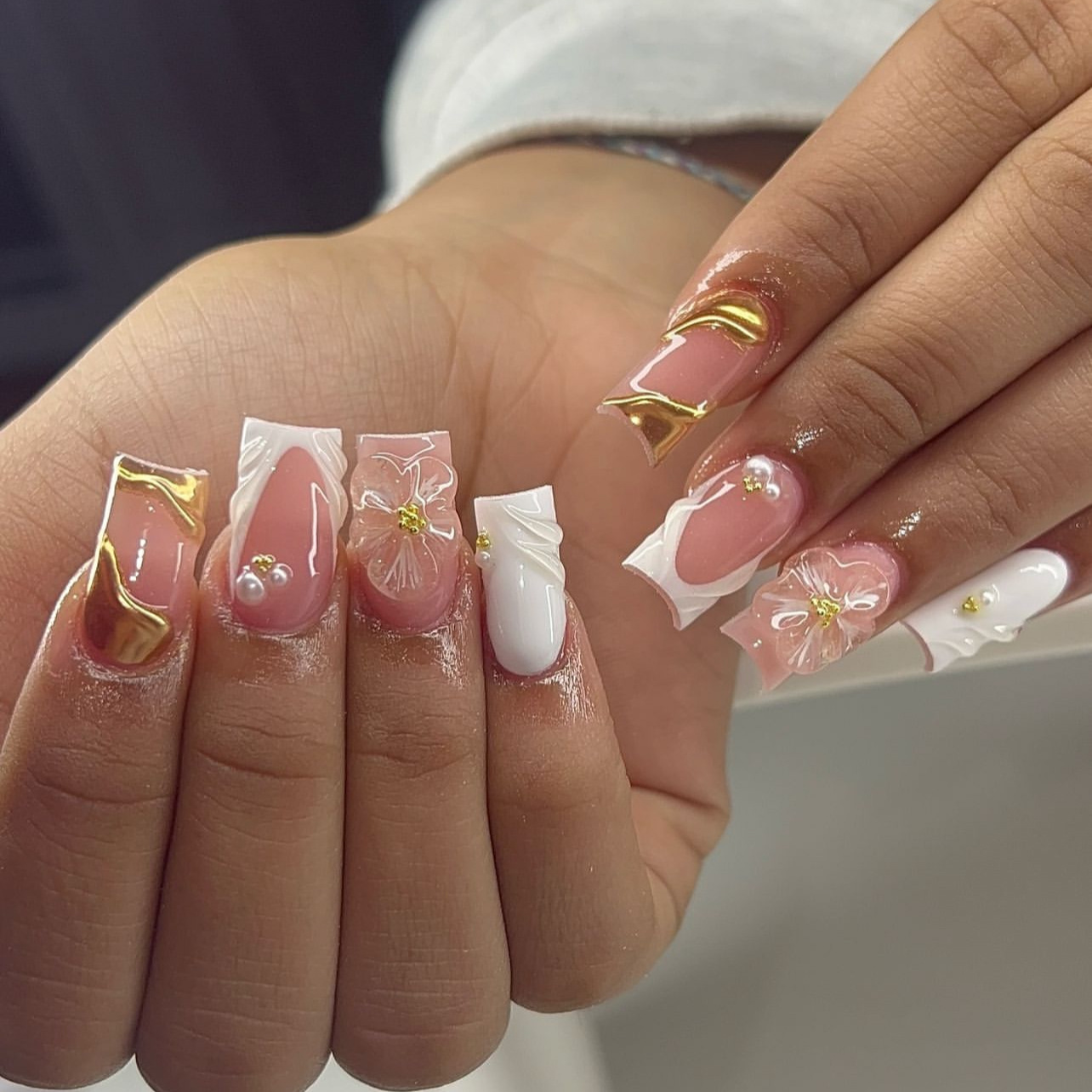 24pcs Wearable Square Press on - Nail Art Design 评论和价格