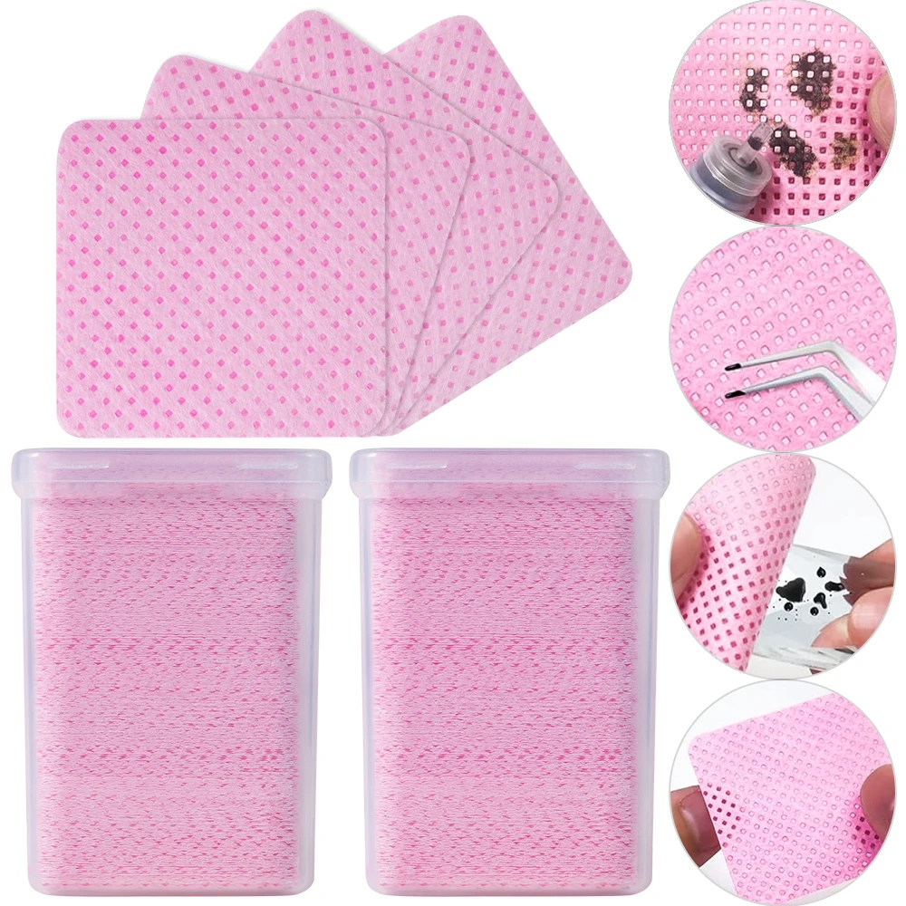 200Pcs Pink Lint-Free Nail Pol - Nail Art Remove 评论和价格