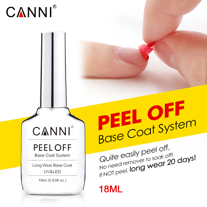 Canni 18ml Diamond Nowipe Top  - Peel Off Base Coat 评论和价格