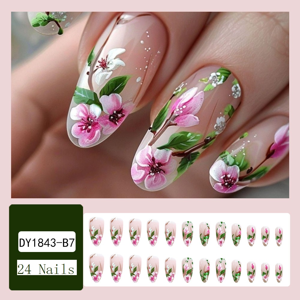Short Almond Press on Nails 3D - Nail Art Design 评论和价格