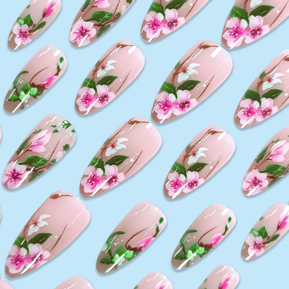 Short Almond Press on Nails 3D - Nail Art Design 评论和价格