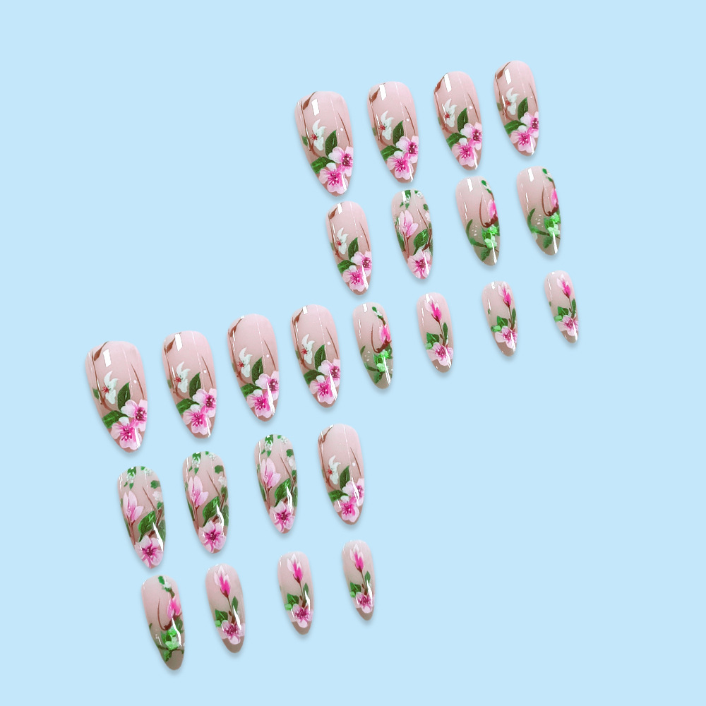 Short Almond Press on Nails 3D - Nail Art Design 评论和价格