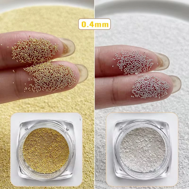 Nail Caviar Beads 0.4/0.6/0.8/ - Nail Art Rose Gold 评论和价格