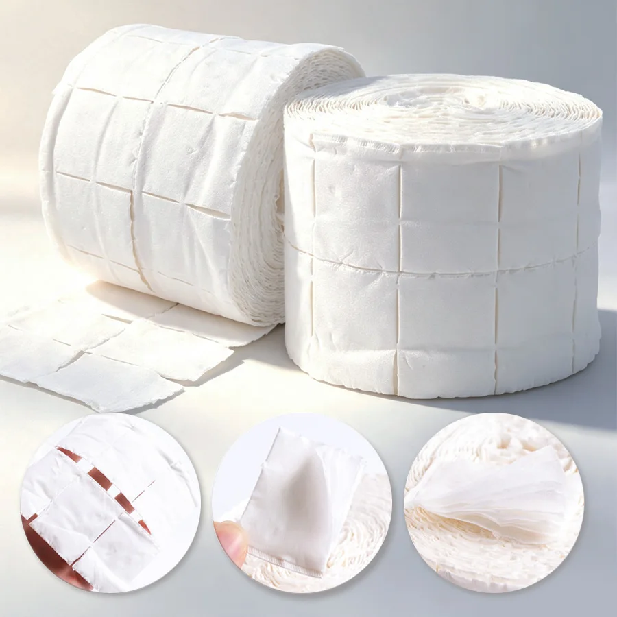 300/500Pcs Roll Lint Free Cott - Nail Art Remove 评论和价格