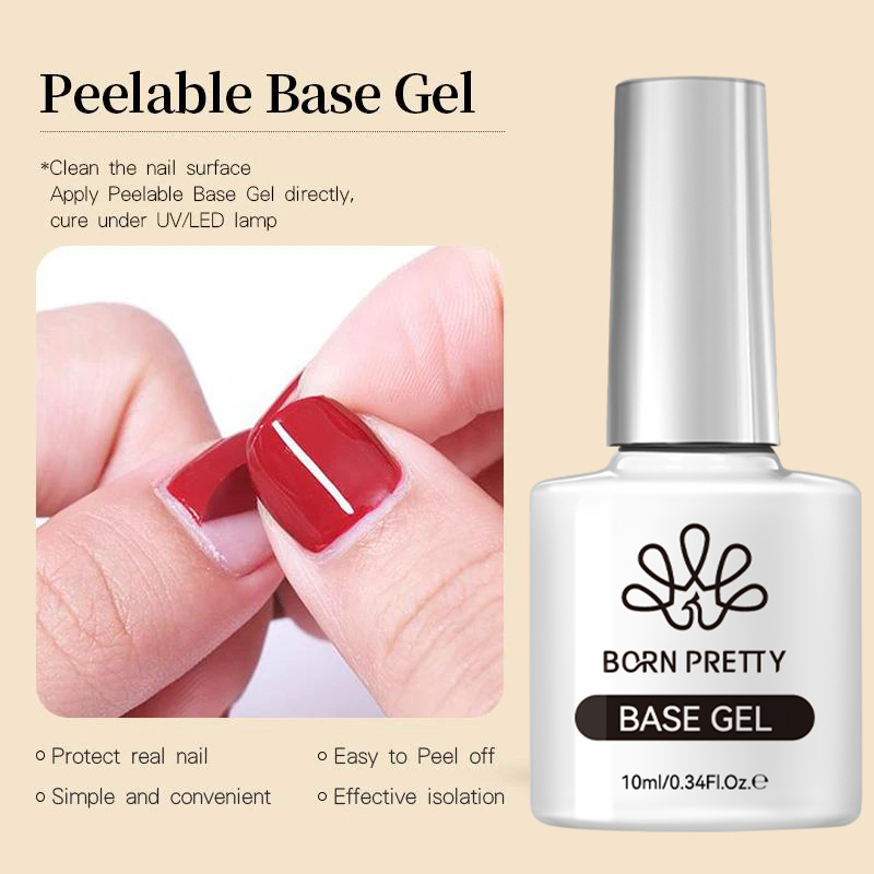 BORN PRETTY Peel Off Base Gel  - Peel Off Base Coat 评论和价格