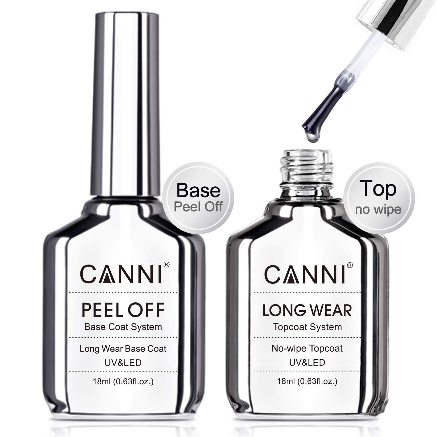 Canni TPO FREE HEMA FREE 18ml  - Peel Off Base Coat 评论和价格