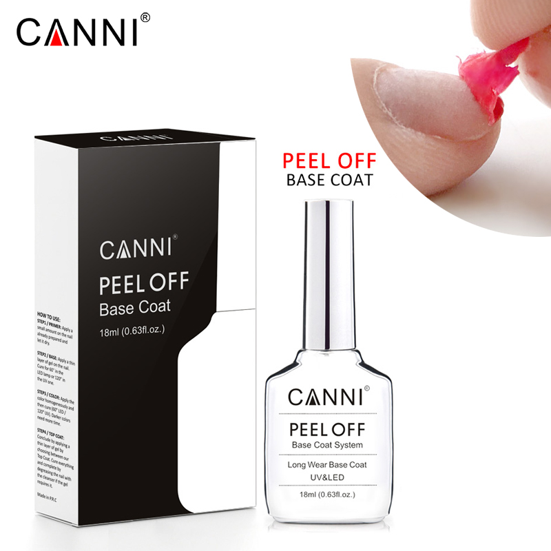 CANNI 18ml TPO HEMA Free Gel N - Peel Off Base Coat 评论和价格