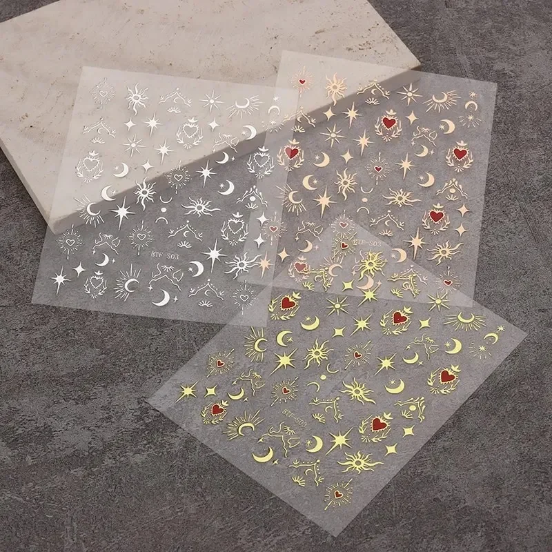 3 sheets1 pack ，3D stickers, n - Nail Art Rose Gold 评论和价格