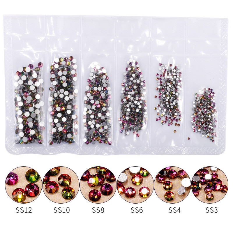 1440pcs Rose Gold Shiny Rhines - Nail Art Rose Gold 评论和价格