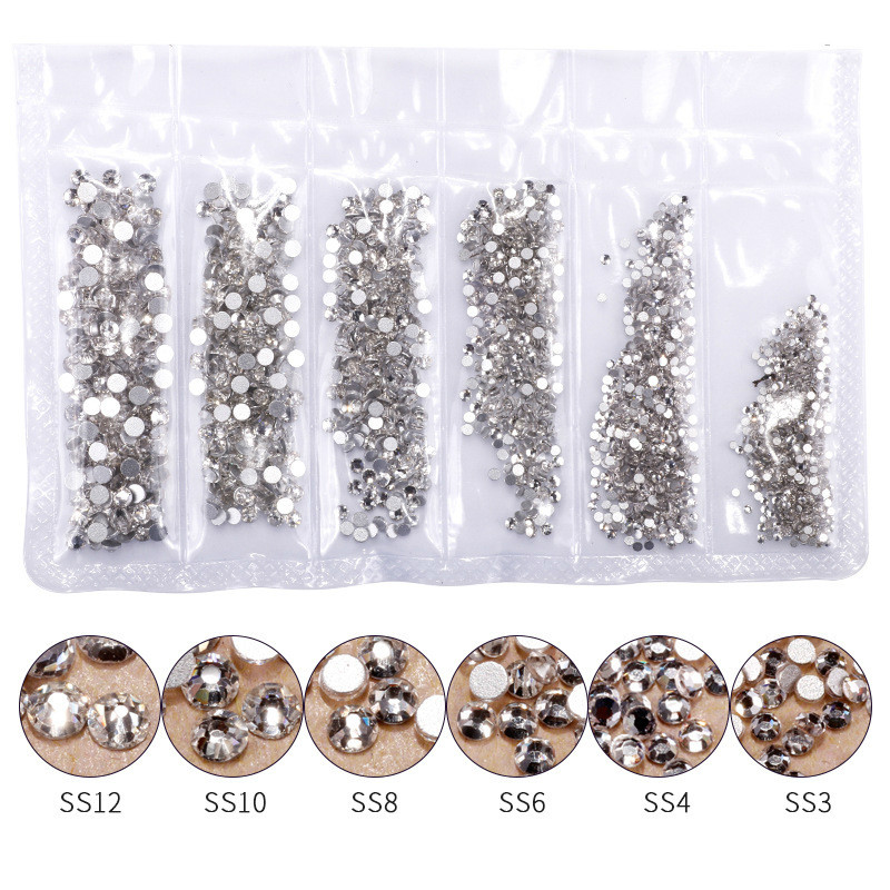 1440pcs Rose Gold Shiny Rhines - Nail Art Rose Gold 评论和价格